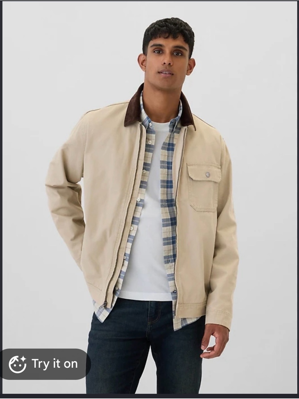 Gap relaxed canvas chore jacket